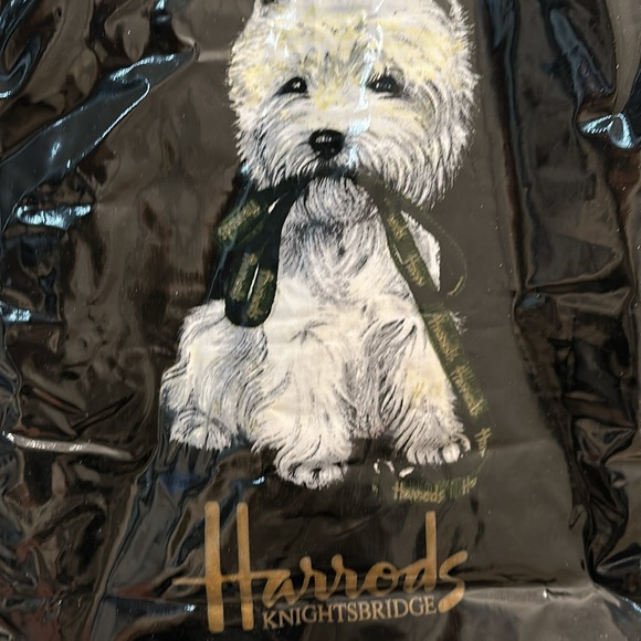 New Harrods Vintage Puppy Shopping Tote - Picture 3 of 3